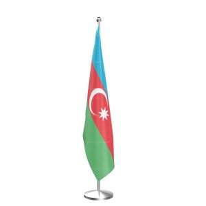 Azerbaijan National Flag - Indoor Pole
