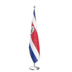 Costa Rica National Flag - Indoor Pole