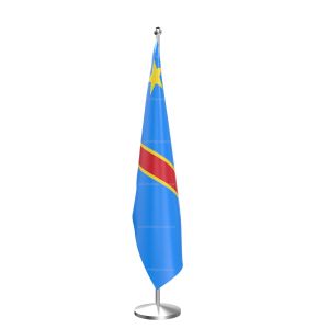 Democratic Republic of the Congo (Kinshasa) National Flag - Indoor Pole