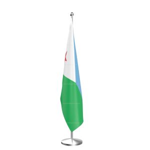 Djibouti National Flag - Indoor Pole