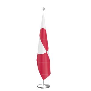 Greenland National Flag - Indoor Pole