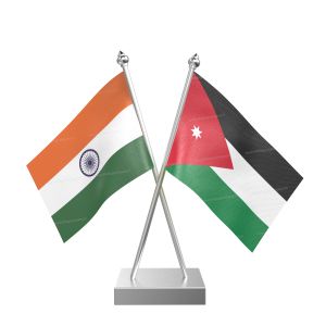Jordan Table Flag With Stainless Steel Square Base And Pole