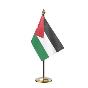 Jordan Table Flag With Golden Base And Plastic pole