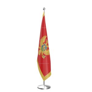 Montenegro National Flag - Indoor Pole