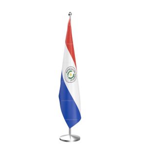 Paraguay National Flag - Indoor Pole
