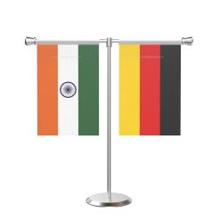 Germany T Shaped Table Flag with Stainless Steel Base and Pole