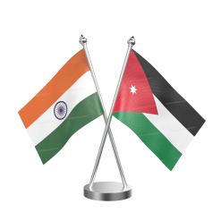 Jordan Table Flag With Stainless Steel Base and Pole